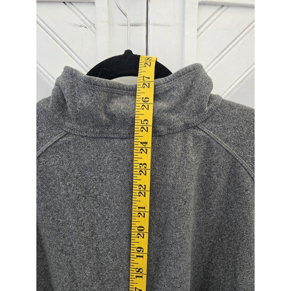 Land's End Men's XXL Gray Lightweight Fleece Thermacheck 1/4 Zip Pullover Jacket - Picture 8 of 10